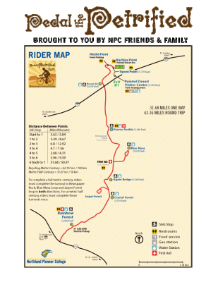 Pedal the Petrified Map 2025