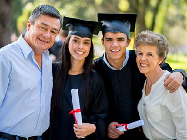 parents with graduates